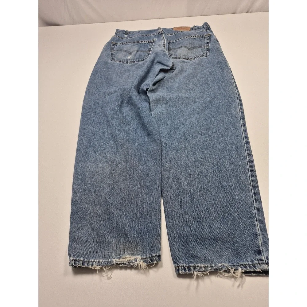 Vintage Levis 560 Loose Tapered Jeans Mens 36x30 Blue Denim USA 90s Distressed